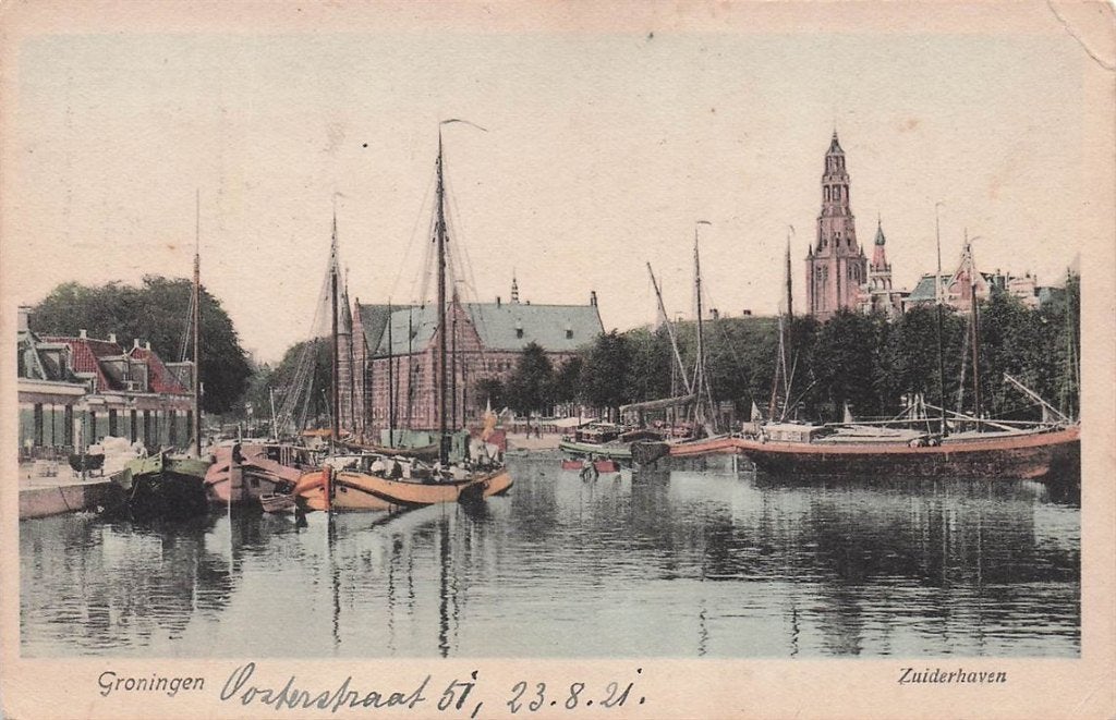 702-355-017 Groningen Zuiderhaven, Verzenden, Voor 1920, Groningen