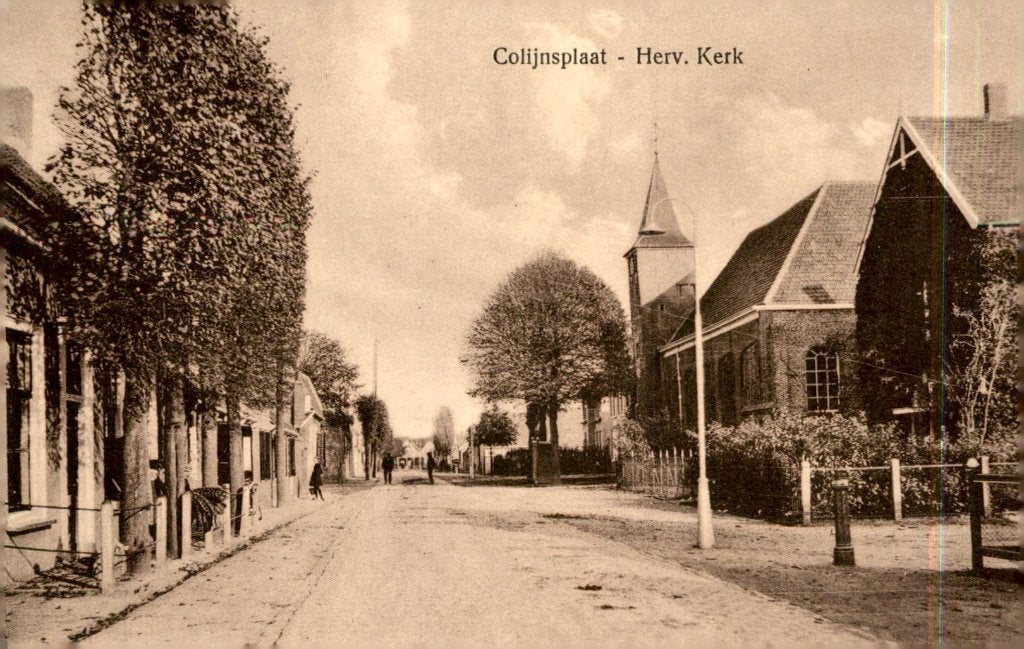 Colijnsplaat Dorpsgezicht bij de NH Kerk # 985, Verzenden, Voor 1920, Gelopen, Zeeland