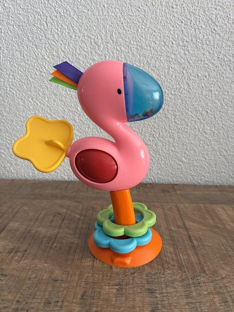 Fisher-price stoelzuiger - activity zuignap flamingo. Prima., Ophalen of Verzenden, Gebruikt, Overige typen