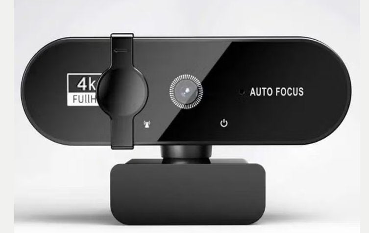 Luxe 4K Webcam met autofocus en ingebouwde microfoon