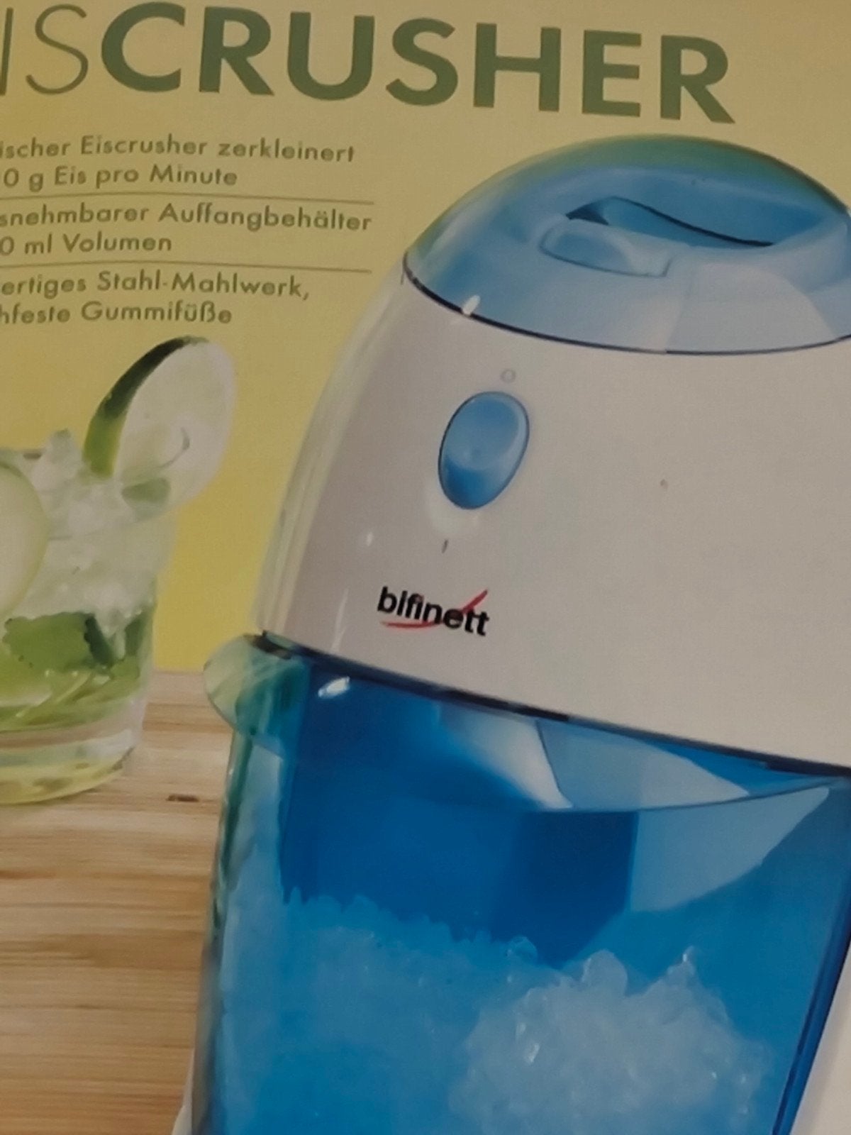 Bifinett Elektrische IJsblokjes Crusher - Perfect voor Cockt, Huis en Inrichting, Overige typen, Kunststof, Ophalen of Verzenden