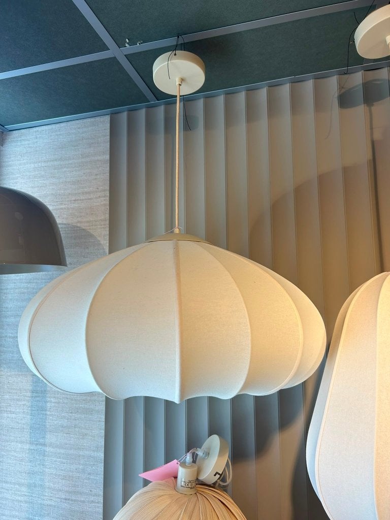 Linnen hanglamp, Ophalen of Verzenden, Zo goed als nieuw, Textiel, Japandi