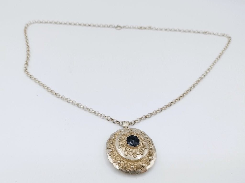 Zilveren jasseronketting met hanger, J. van den Berg, Kampen, Sieraden, Tassen en Uiterlijk, Met hanger, Info@zilverwebsite.nl