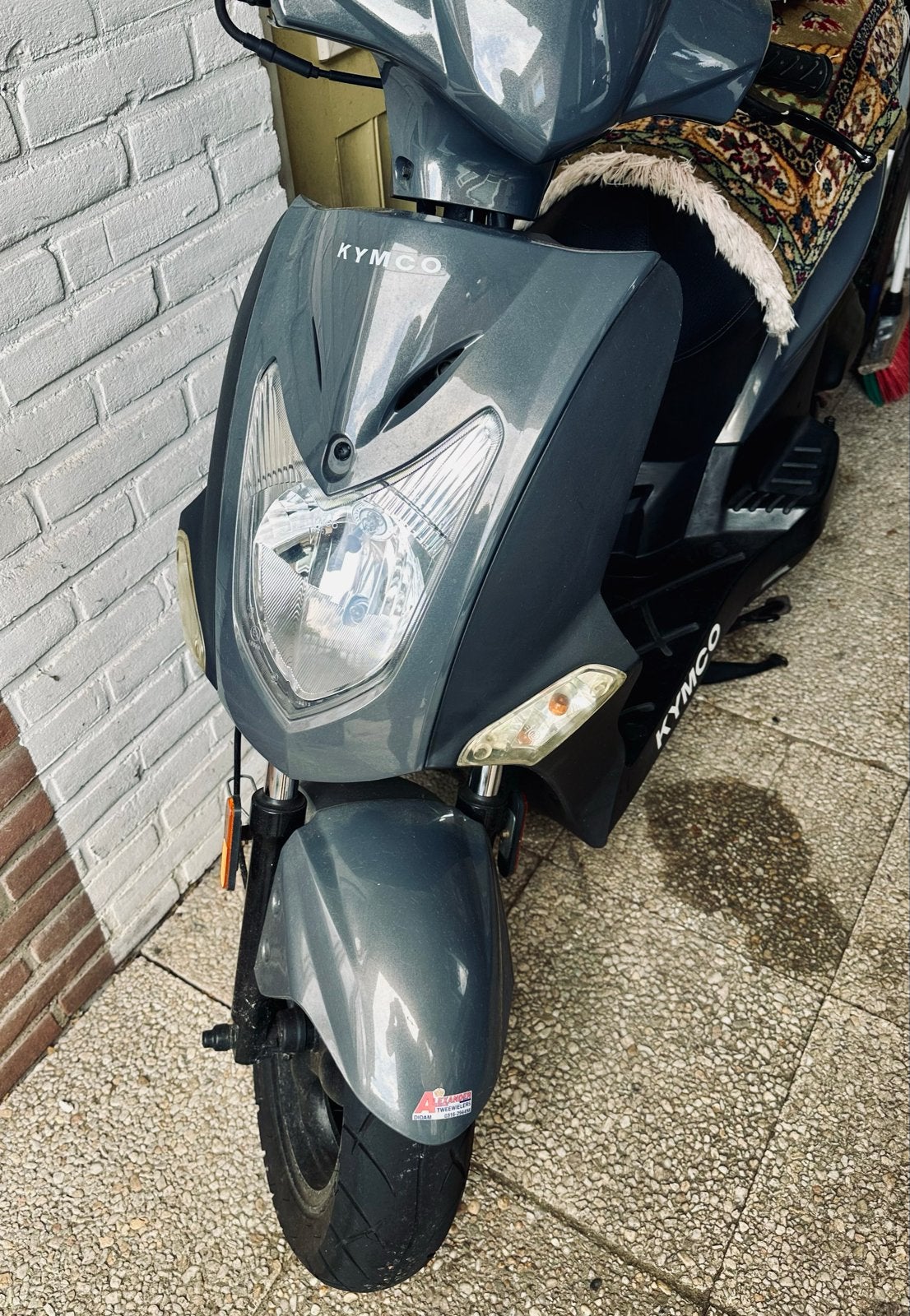 Kymco Agility S 50cc, uit 2016; Geel Kenteken, Fietsen en Brommers, Scooters | Kymco, Ophalen, Gebruikt, Maximaal 45 km/u, 50 cc
