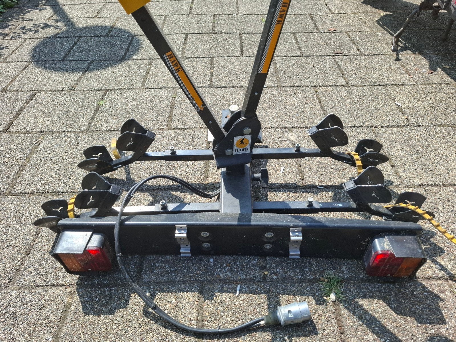 Spinder Hawk Fietsendrager – Kantelbaar, Auto diversen, Fietsendragers, Ophalen, 2 fietsen, Gebruikt, Trekhaakdrager