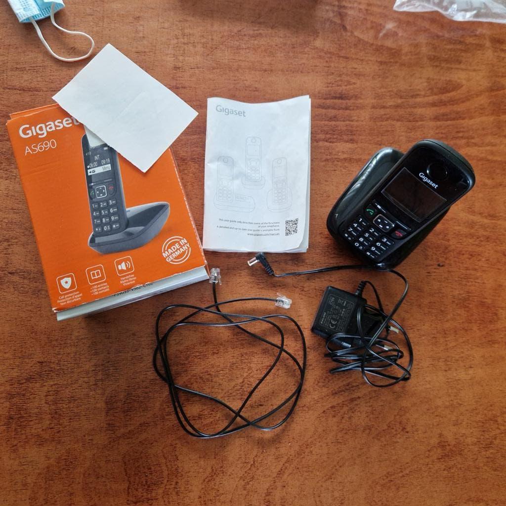 Gigaset AS690 DECT telefoon met basisstation, Ophalen of Verzenden, Gebruikt, 1 handset, Stralingsarm