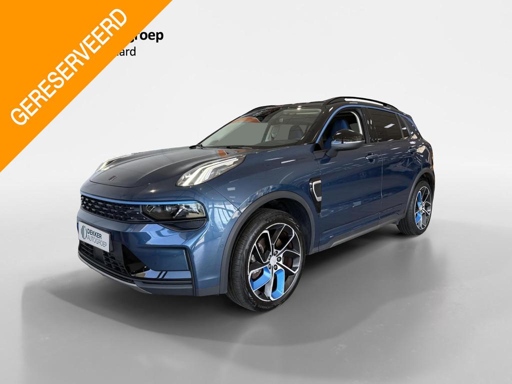 Lynk & Co 01 1.5 260PK 1800KG trekgewicht, Stof, Euro 6, Blauw, Plug-in hybride