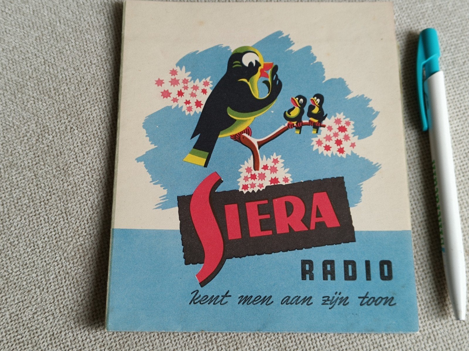 FOLDER SIERA RADIO, JAREN VIJFTIG, Boeken, Ophalen of Verzenden