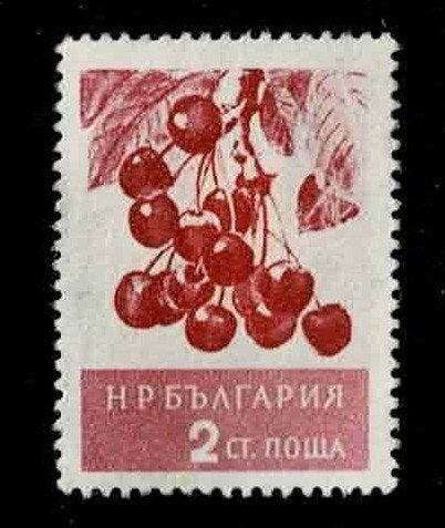 postzegel 851 Bulgarije fruit Kersen ongestempeld, Ophalen of Verzenden, Bulgarije