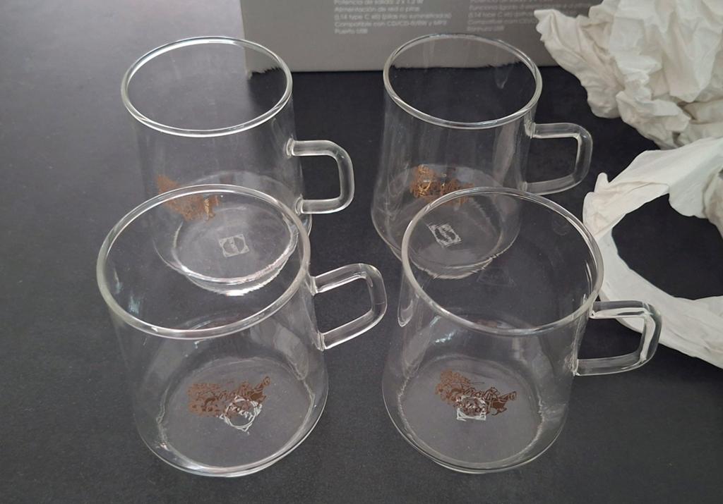 Schott Theeglazen set van 4, Antiek en Kunst, Ophalen
