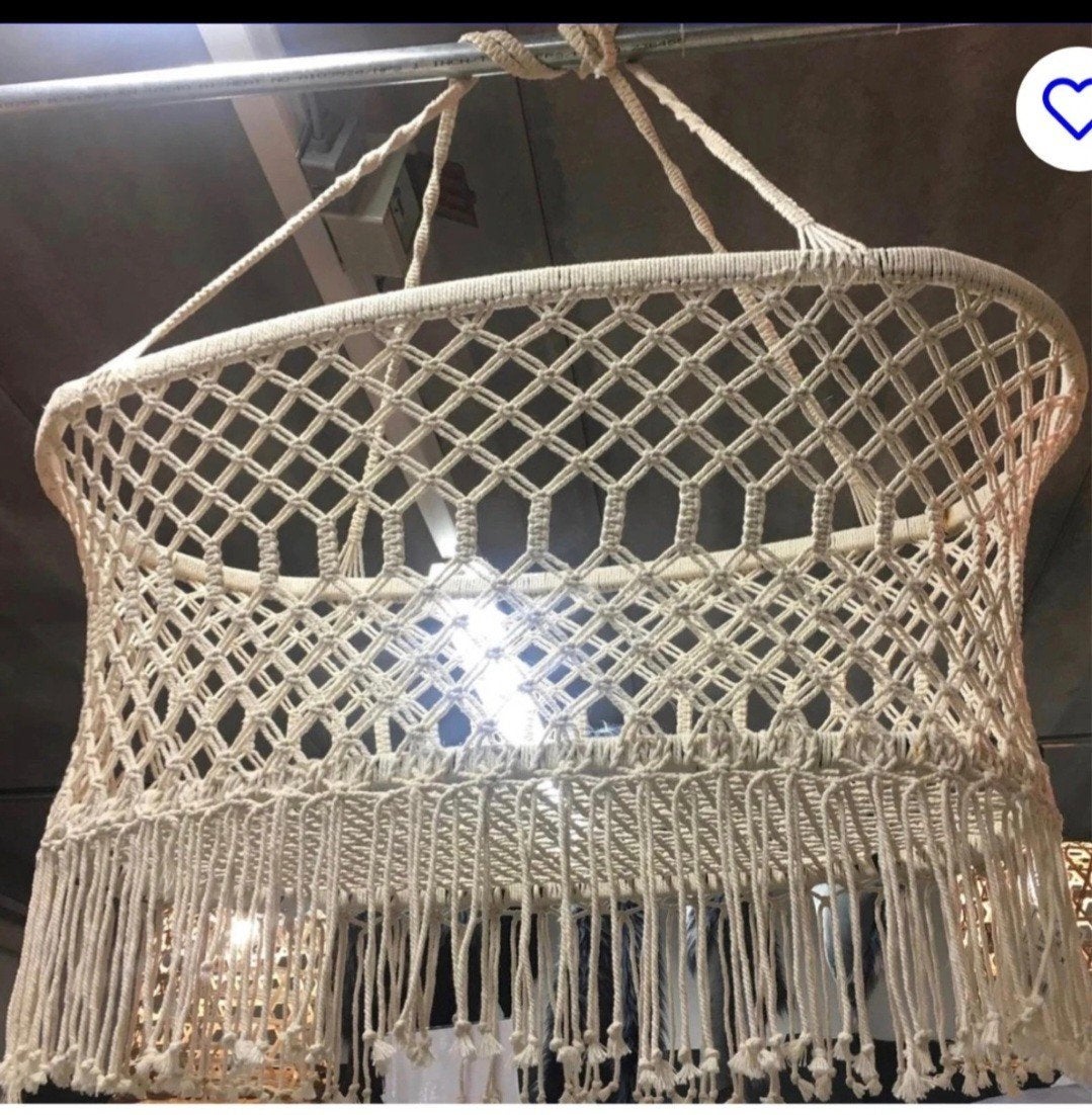 Macramé Wiegje / Hangwiegje inclusief matrasje, Ophalen of Verzenden, Nieuw, Wieg
