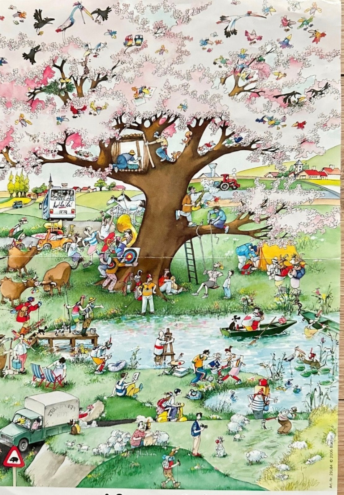 gezocht: Heye Blachon puzzel Lente, Ophalen of Verzenden, 500 t/m 1500 stukjes