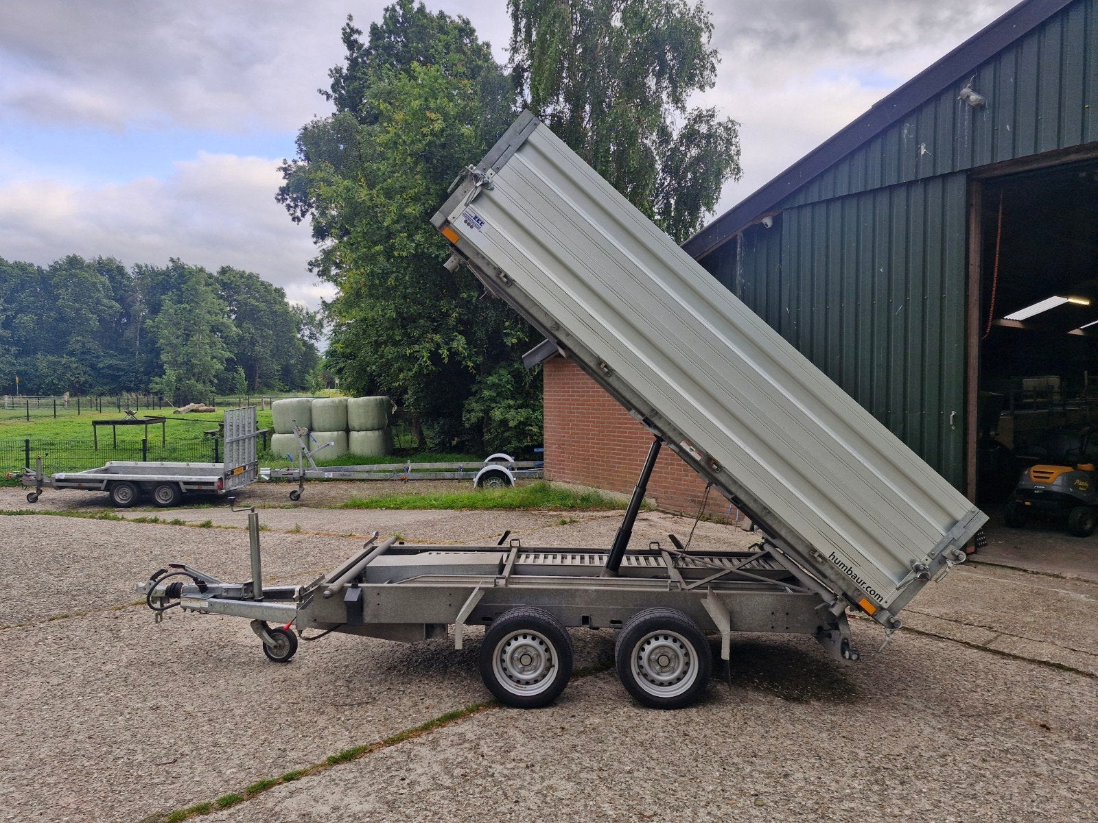 Humbaur 3z elektrische kieper 3000kg, Auto diversen, Aanhangers en Bagagewagens, Ophalen, -, -, Humbaur