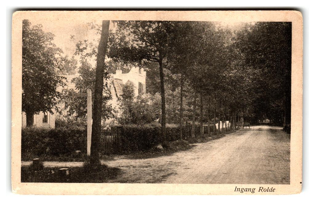 Rolde, Ingang Rolde, Verzenden, 1920 tot 1940, Ongelopen, Drenthe
