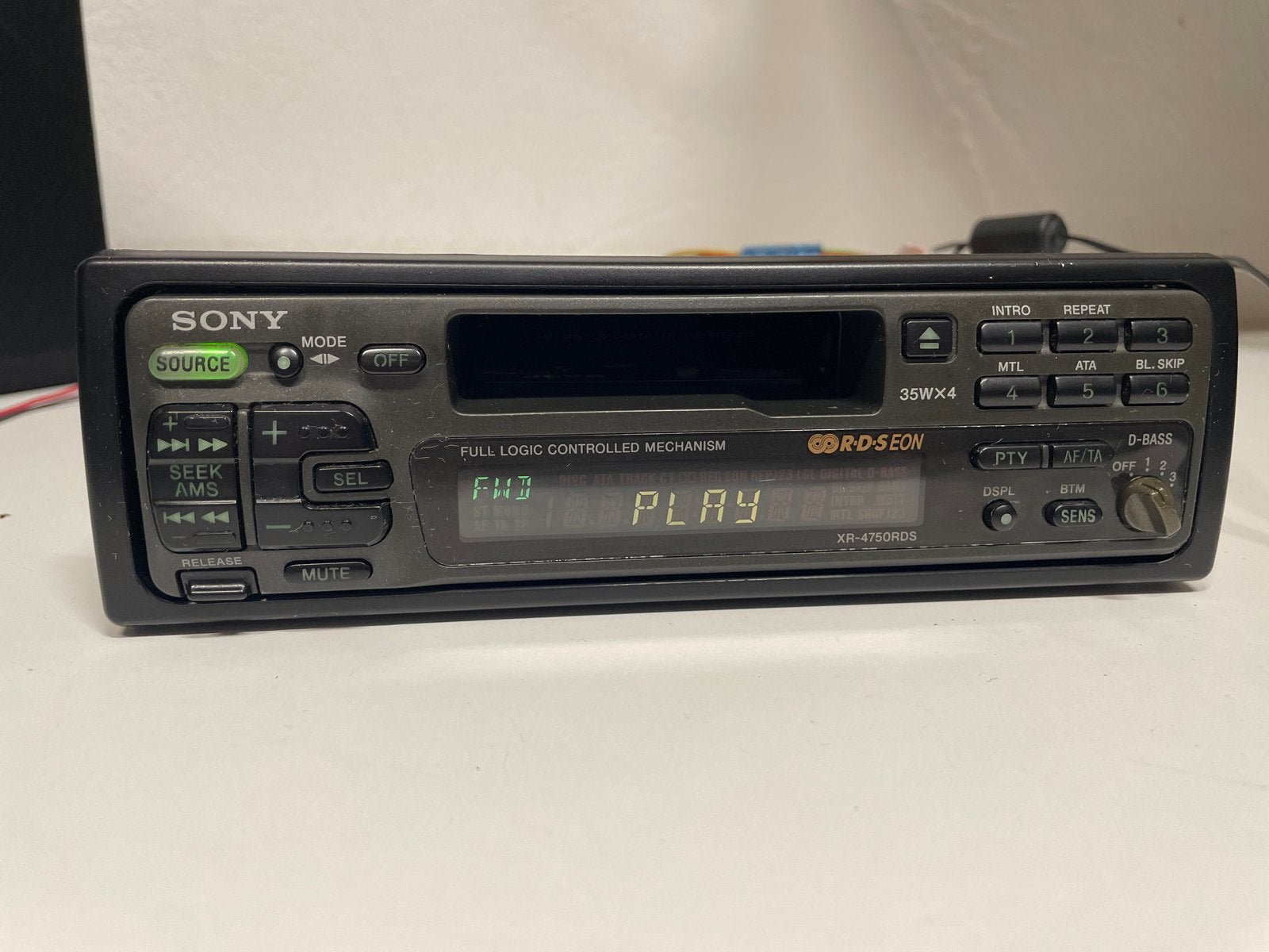 Sony XR-4750RDS Autoradio Cassettespeler, Ophalen of Verzenden, Gebruikt