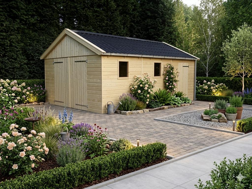3.00x6.00 meter houten schuur / schuurtje / berging / opslag, Tuin en Terras, Ophalen, 200 tot 400 cm, Schuur, Nieuw