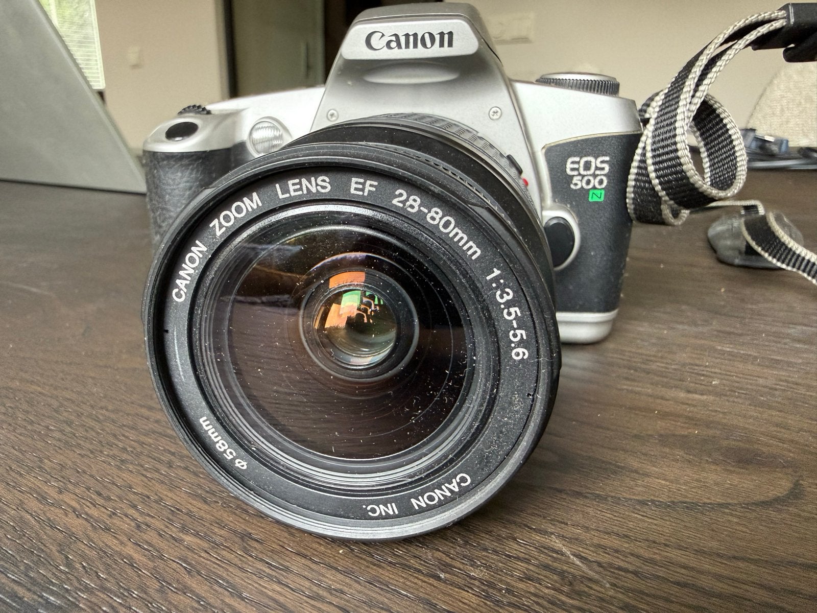 Canon EOS 500N Spiegelreflexcamera met Canon Zoom Lens, Ophalen, Gebruikt, Spiegelreflex, Canon