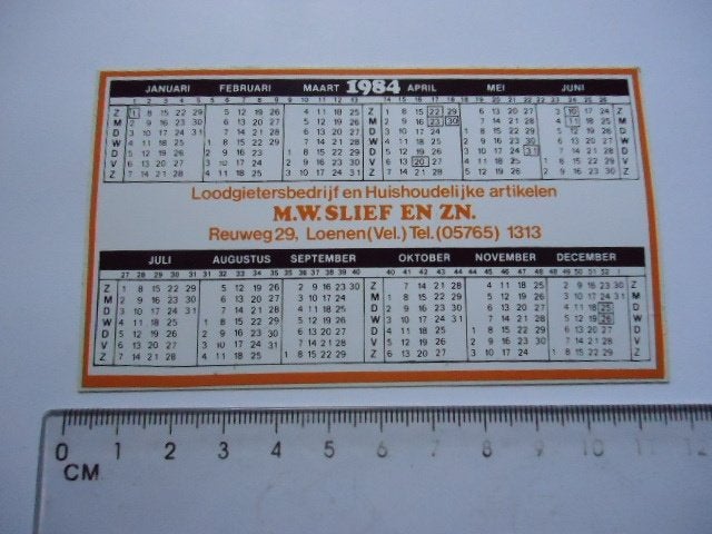sticker oud Loenen Veluwe SLIEF 1984 reuweg 29 vintage retro, Verzenden, Zo goed als nieuw, Bedrijf of Vereniging