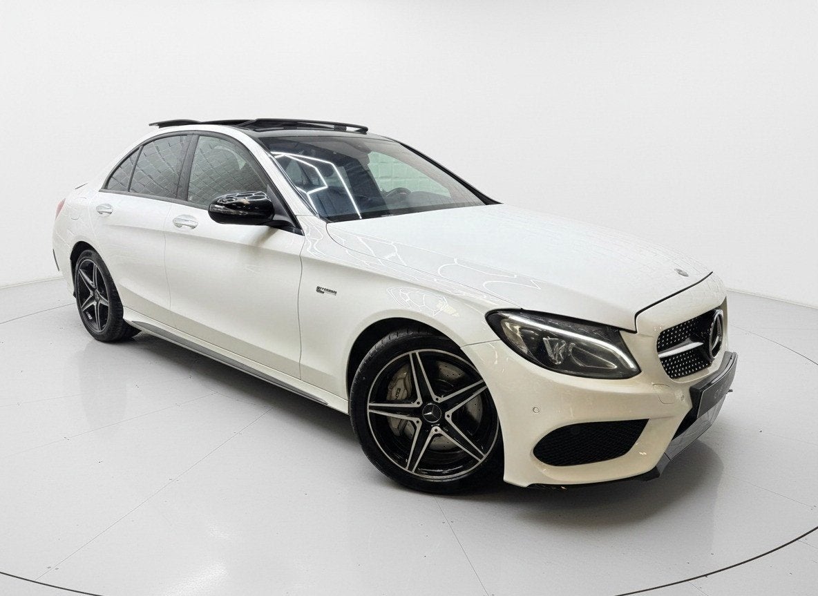Mercedes-Benz C-klasse AMG 43 4MATIC PANO KEYLESS SFEER, Auto's, 367 pk, Leder, Bedrijf, Vierwielaandrijving