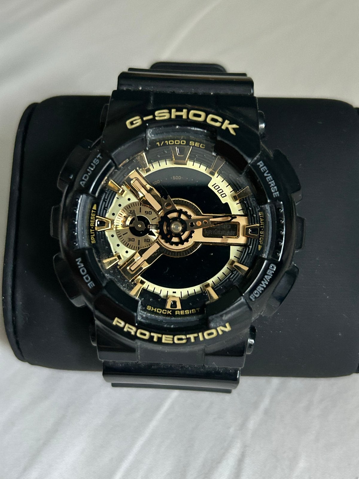 G-Shock Horloge Zwart Goud - Zo goed als nieuw, Casio, Kunststof, Polshorloge, Kunststof