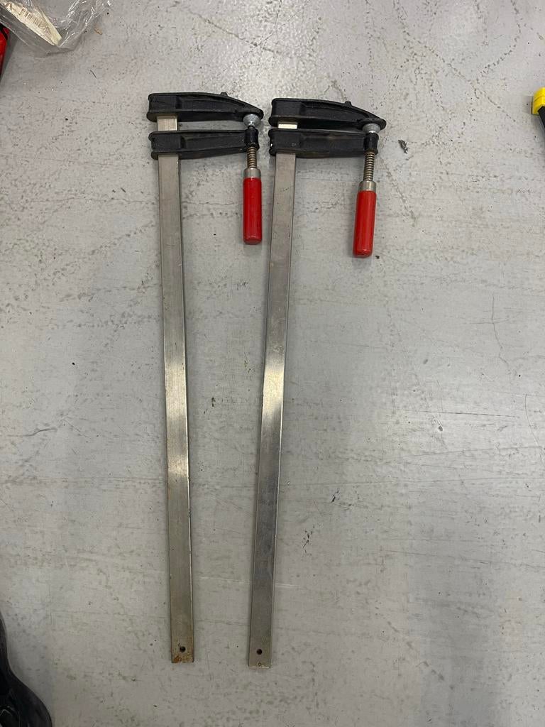 Set van 2 lijmklemmen - Gebruikt, Doe-het-zelf en Verbouw, Gereedschap | Handgereedschap, Ophalen of Verzenden, Zo goed als nieuw