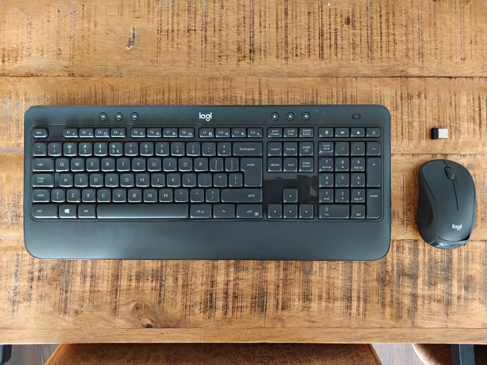Logitech MK540 Advanced Draadloos Toetsenbord en Muis Set, Ophalen, Gebruikt, Logitech, Draadloos