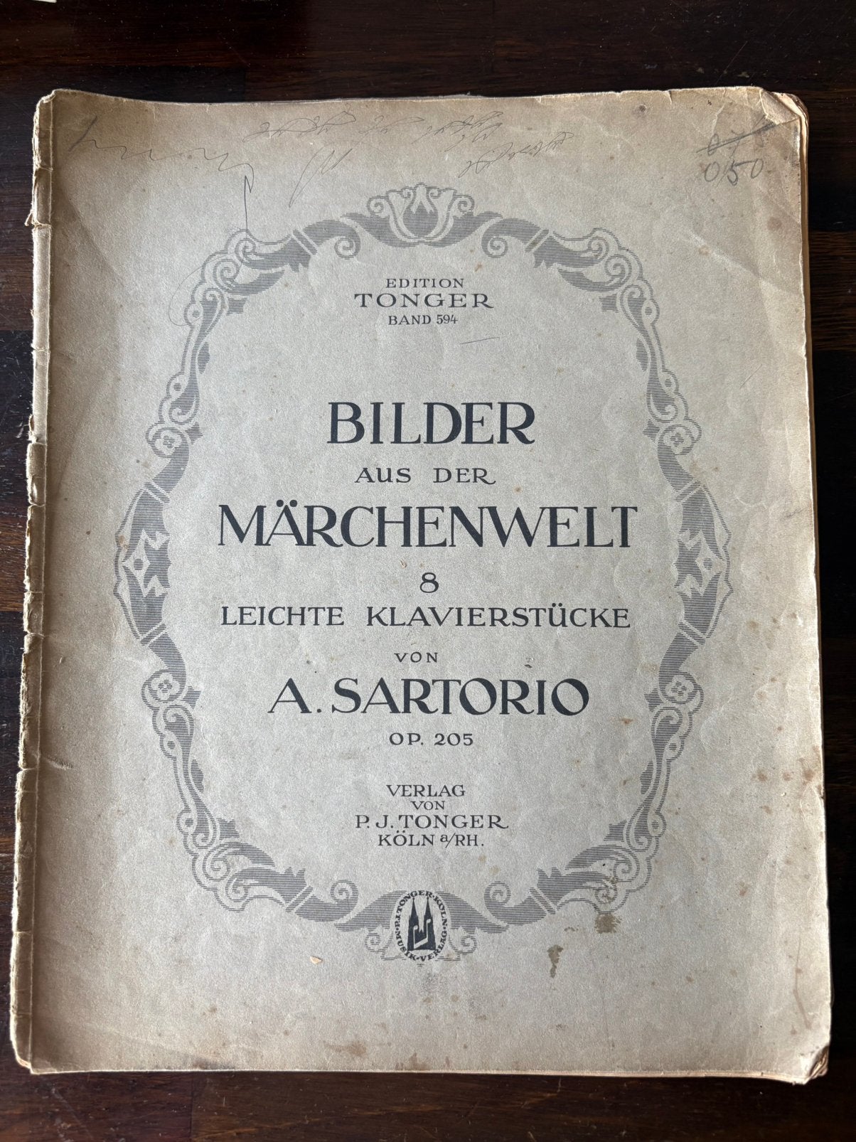 Bladmuziek voor piano Bilder aus Der Märchenwelt v Sartorio, Muziek en Instrumenten, Bladmuziek, Klassiek, Ophalen of Verzenden