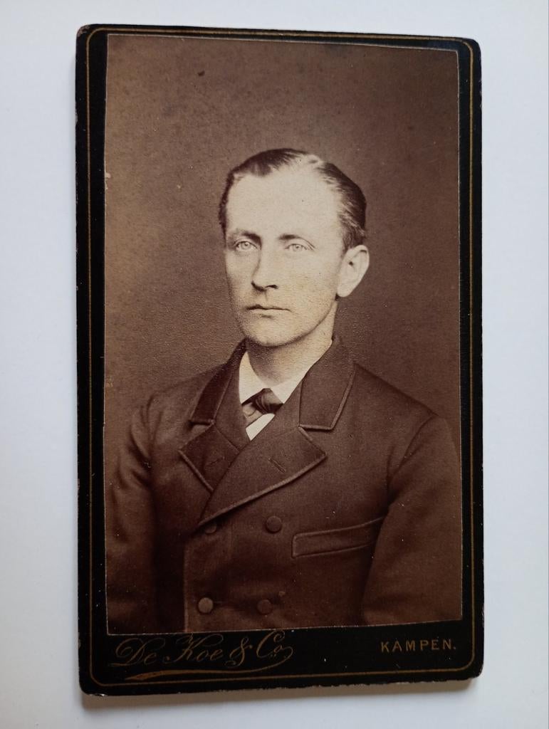 CDV Kampen Man, Gebruikt, Foto, Ophalen of Verzenden, Voor 1940