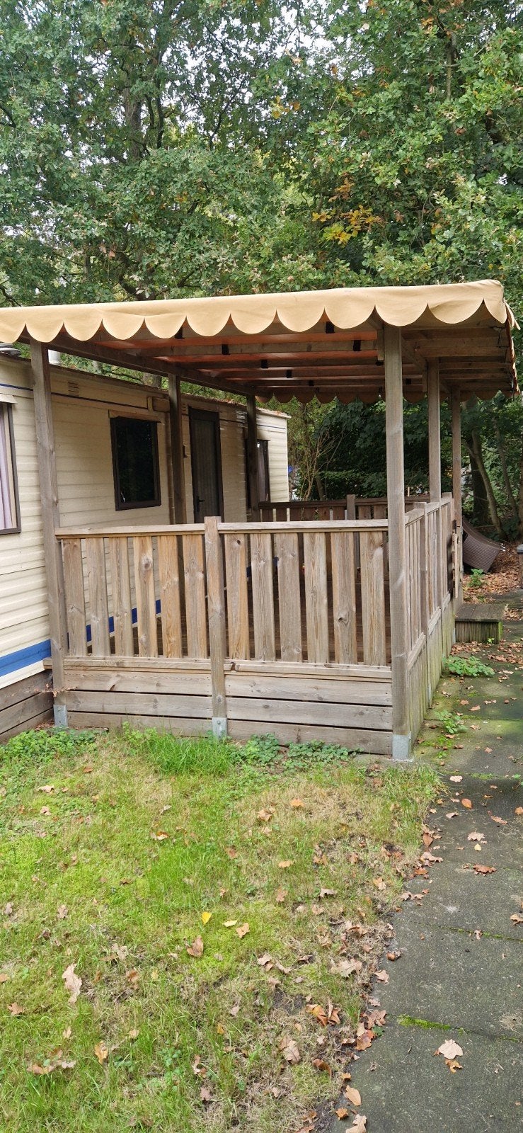Houten Veranda 4x2.5m - Goede Staat, Ophalen, Gebruikt, Veranda