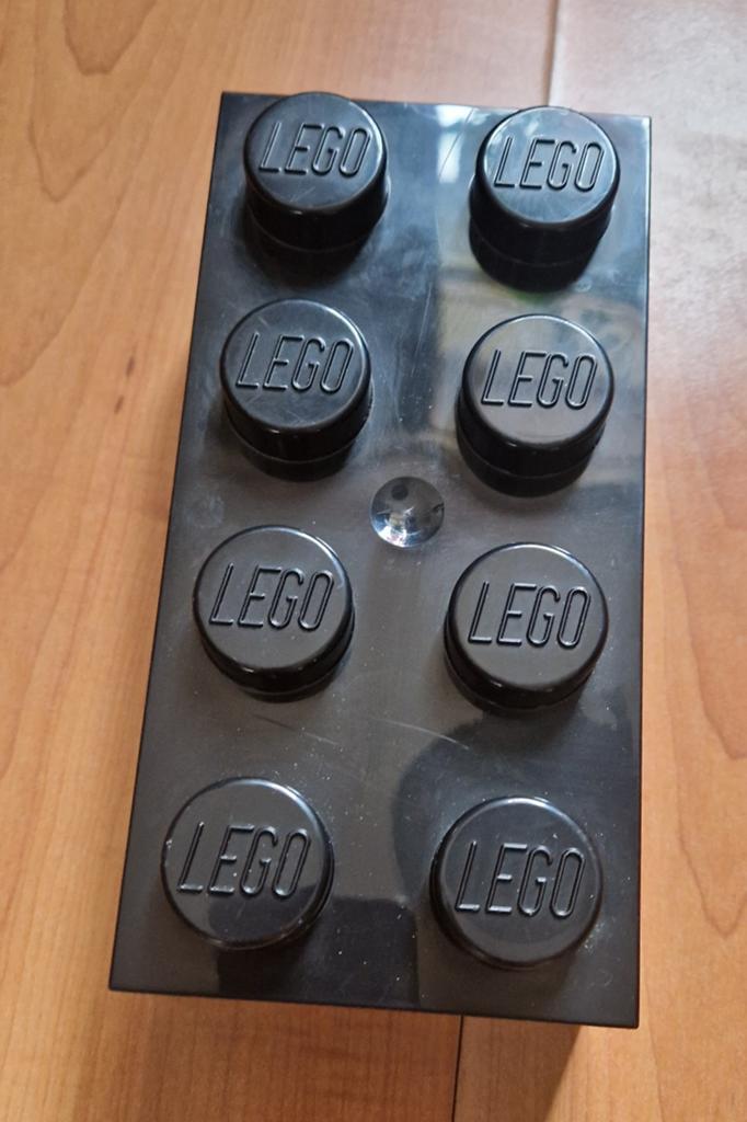LEGO Opbergsteen Brick 8 - Zwart - Nieuwstaat!, Zwart, Overige thema's, Ophalen of Verzenden, Zo goed als nieuw
