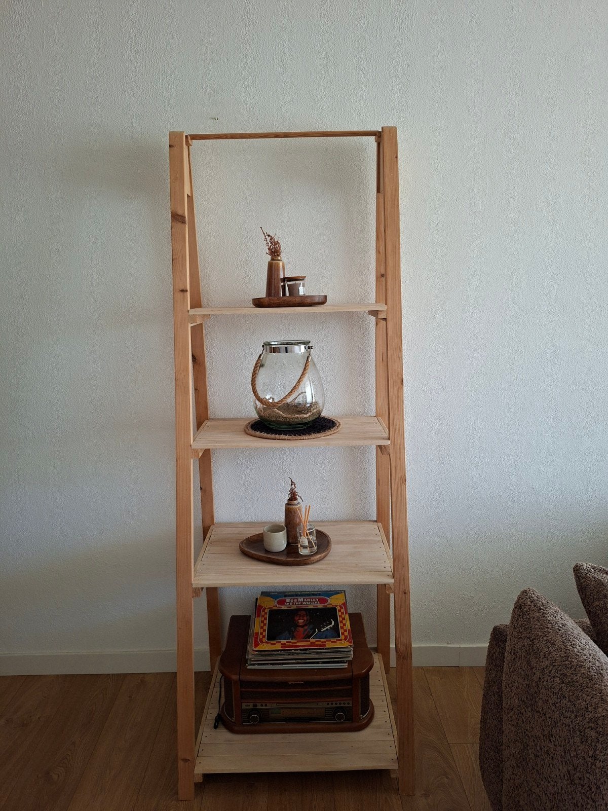 Handgemaakte hout ladder, Ophalen, 25 tot 50 cm, 50 tot 100 cm, Minder dan 100 cm