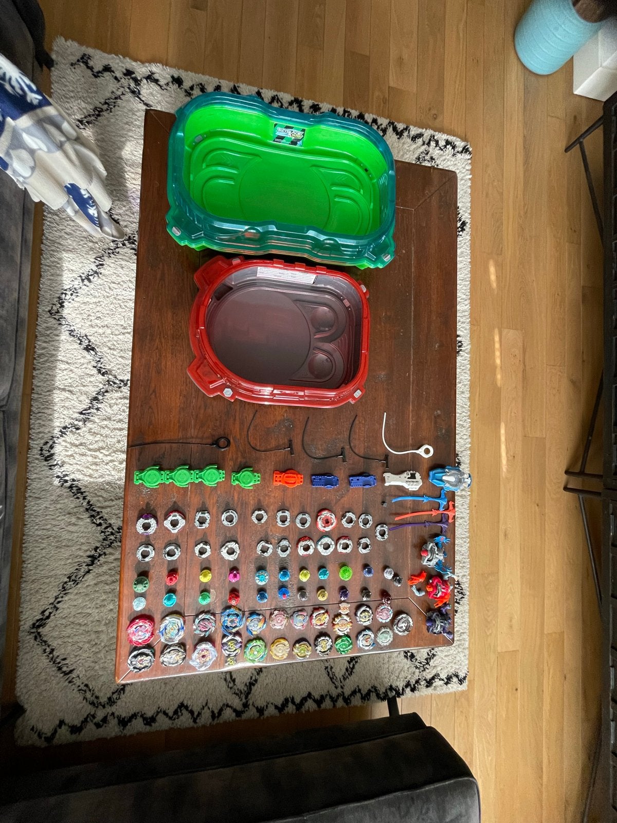 Grote Beyblade set met 2 arena's en veel Beyblades, Ophalen of Verzenden, Gebruikt, Jongen of Meisje