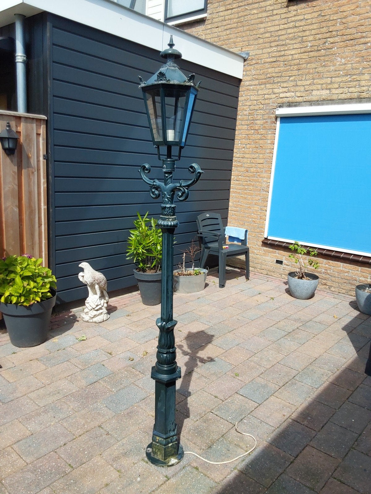 Buitenlamp,lantaarn, Ophalen, Gebruikt, Staande lamp, Netvoeding