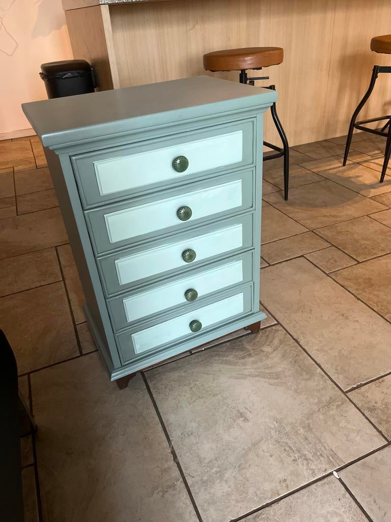 Leuk brocante halkastje - duurzaam en uniek!, Ophalen, Eikenhout, 50 tot 100 cm, Zo goed als nieuw