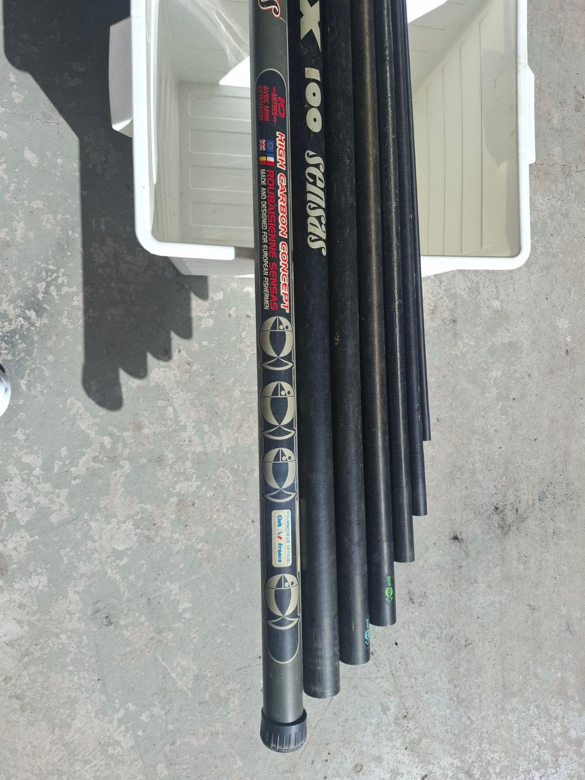 Sensas Carp X 100 vaste hengel, Watersport en Boten, Ophalen of Verzenden, Gebruikt, Vaste hengel