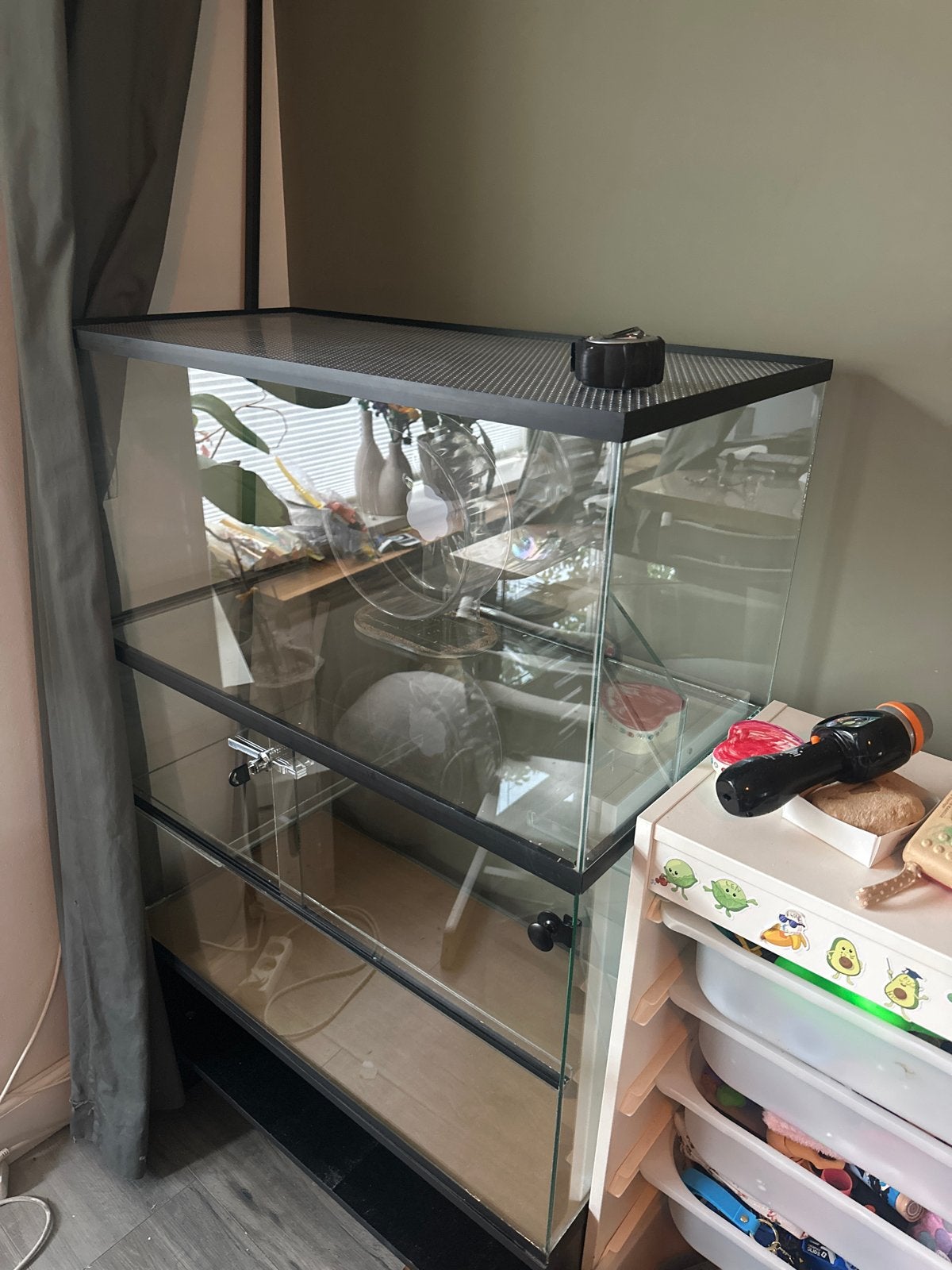 Gerbilarium Terrarium Hamster kooi inclusief onderkast!, Ophalen, Gebruikt, Muis, 90 cm of meer