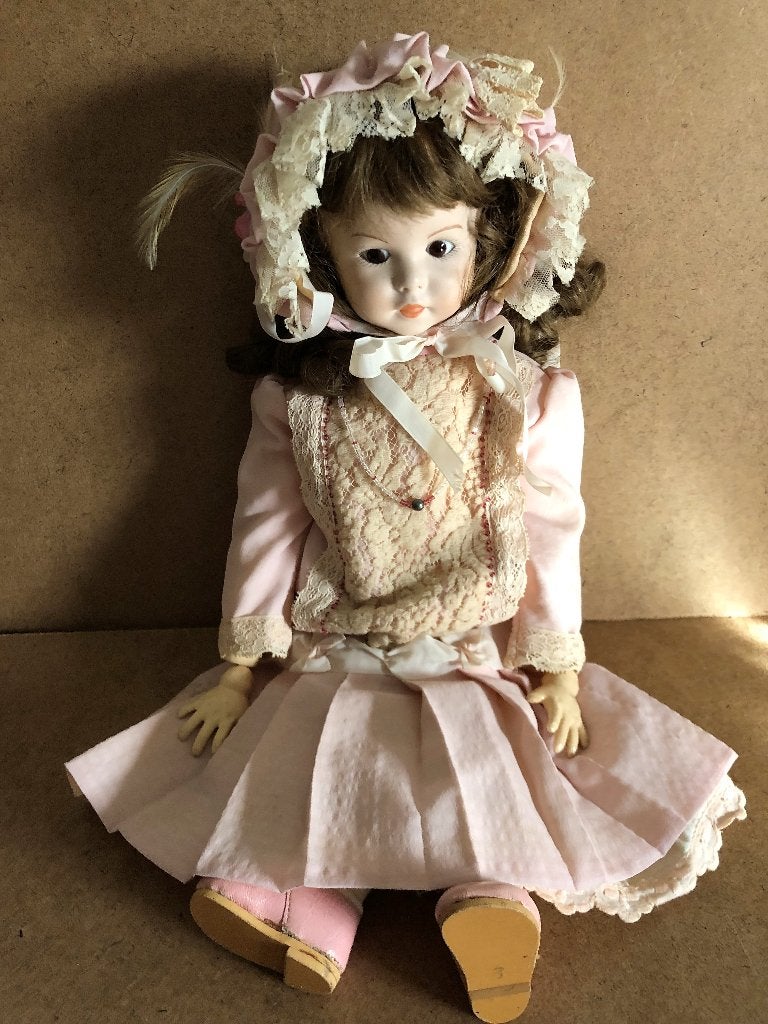Replica van Antieke Pop SFBJ 247 44 cm, Verzamelen, Poppen, Gebruikt, Pop, Ophalen