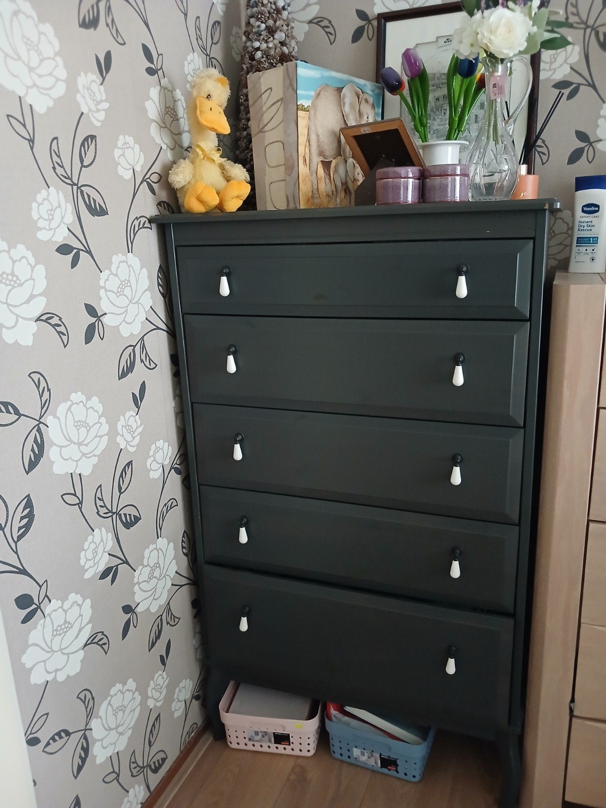 Te koop; leuke ladenkast, Ophalen, Gebruikt, 5 laden of meer, 100 tot 150 cm