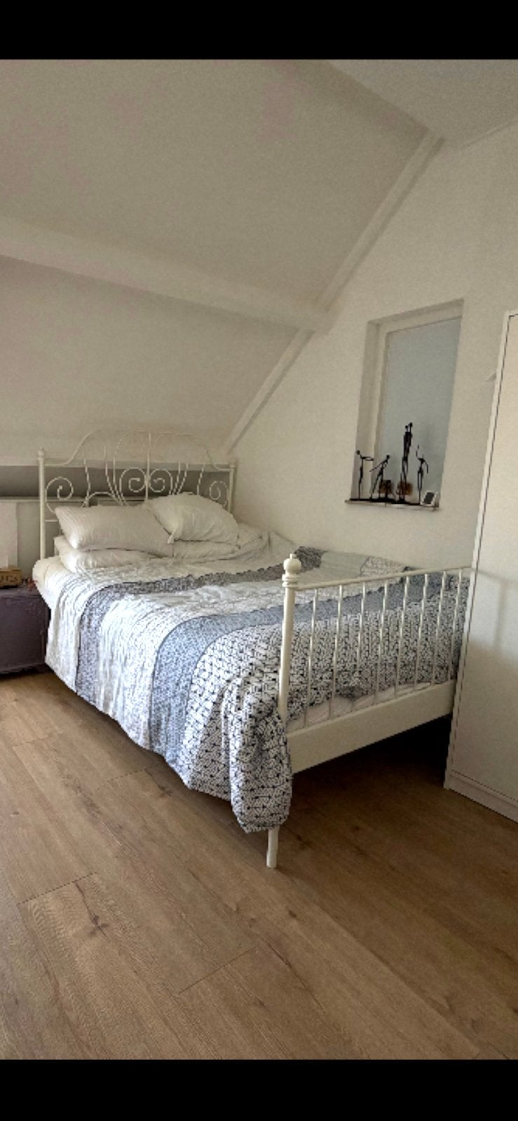 Tweepersoonsbed gratis, Ophalen, Wit, Tweepersoons, 140 cm