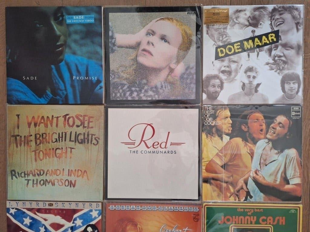 lps,Pop/Rock,Queen,Bowie,Cuby Blizzards,Abba ,Sade,10CC,24St, Cd's en Dvd's, Vinyl | Pop, LP, Pop, Ophalen of Verzenden, Zo goed als nieuw