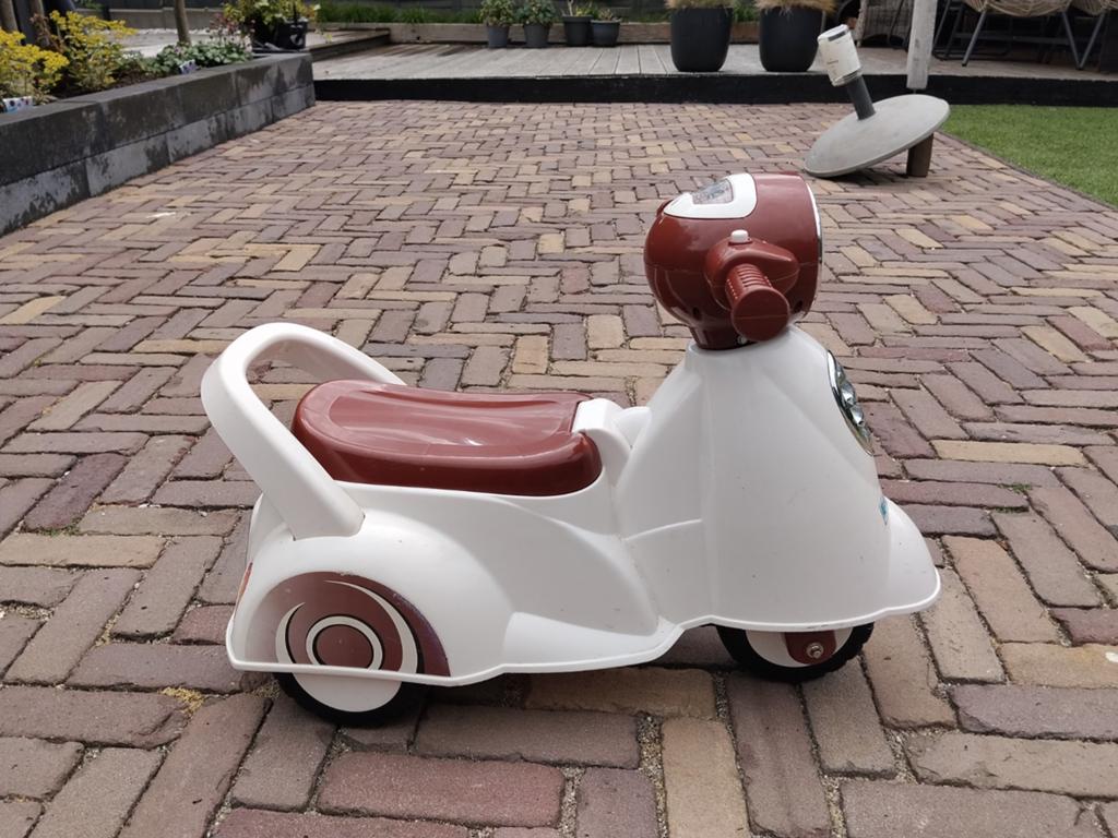 Eco Toys Loopscooter - Wit/Bruin, Ophalen, Gebruikt, Loopvoertuig