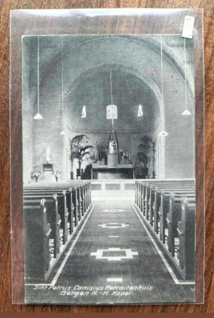 Bergen N.H. - Sint Petrus Canisius Retraitenhuis Kapel 1928, Ophalen of Verzenden, 1920 tot 1940, Gelopen, Noord-Holland