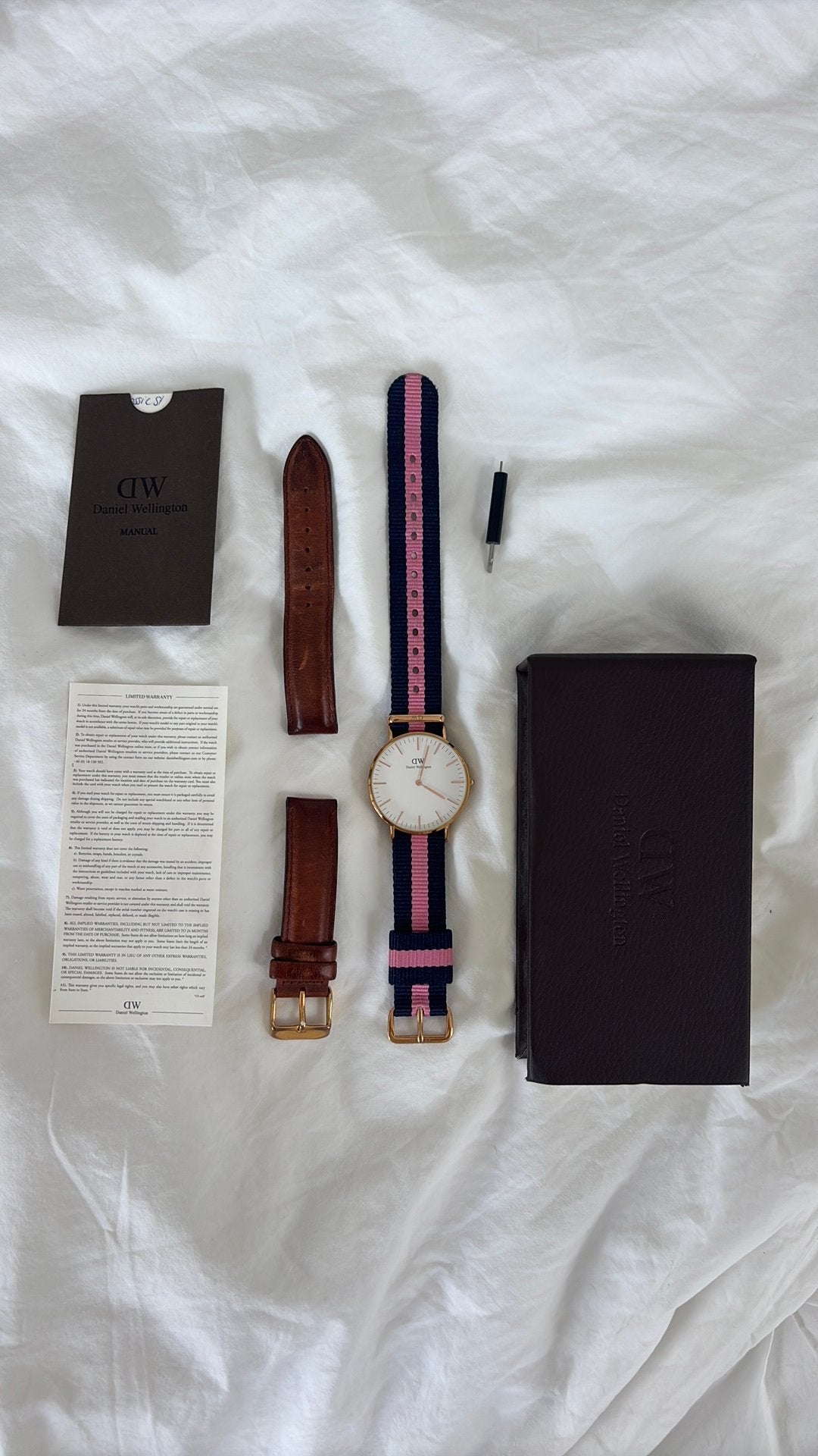 Rosé gouden Daniël Wellington horloge, Ophalen of Verzenden, Zo goed als nieuw