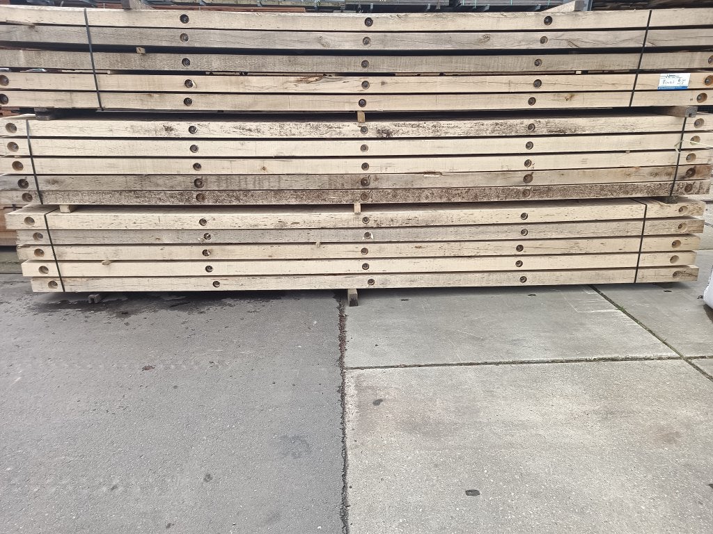 Draglineschot beuken voor loopbrug schotten 100x500 cm, Nieuw