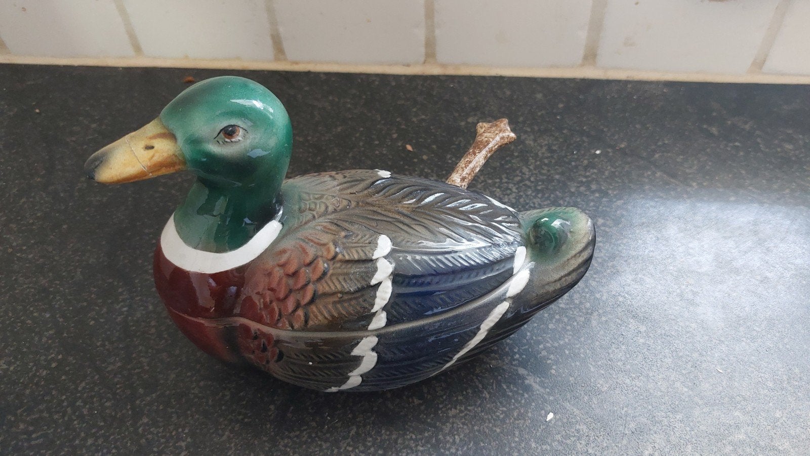 Vintage eenden terrine van keramiek - Made in Italy, Antiek en Kunst, Ophalen