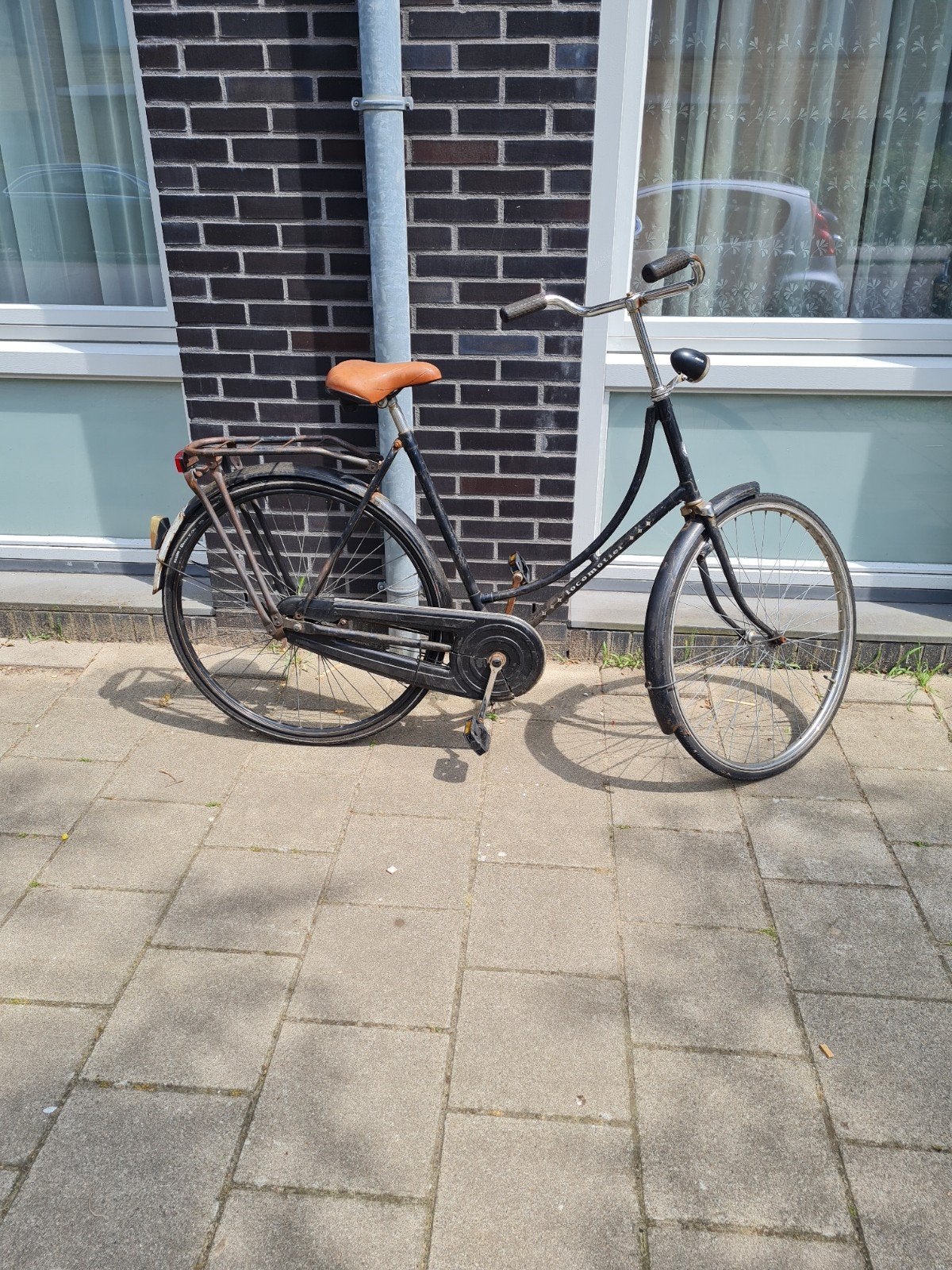 omafiets locomotief 28inch met terugtraprem doet prima, Fietsen en Brommers, Fietsen | Dames | Omafietsen, Ophalen, Terugtraprem