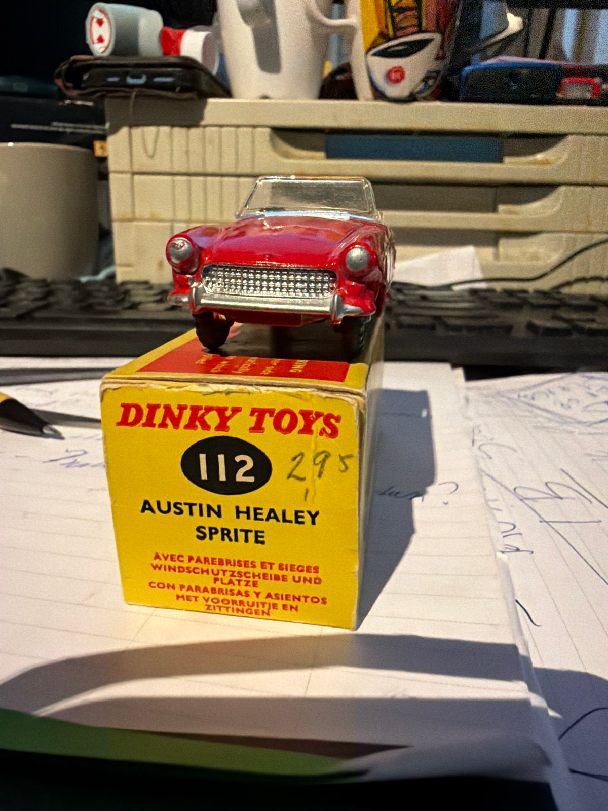 Dinky Toys Austin Healey Sprite - Nieuw in doos - Zeldzaam!, Xq, Auto, Nieuw, Dinky Toys