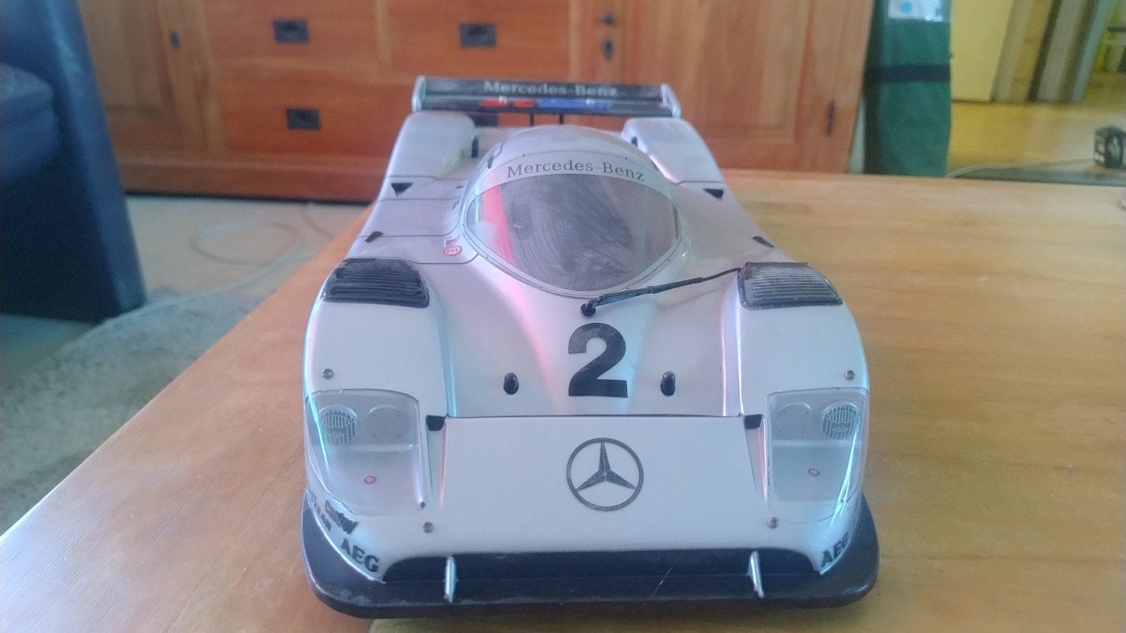 Tamiya Sauber Mercedes RC auto 1/10 (zonder RC onderdelen), Hobby en Vrije tijd, Modelbouw | Radiografisch | Auto's, Ophalen, Zo goed als nieuw
