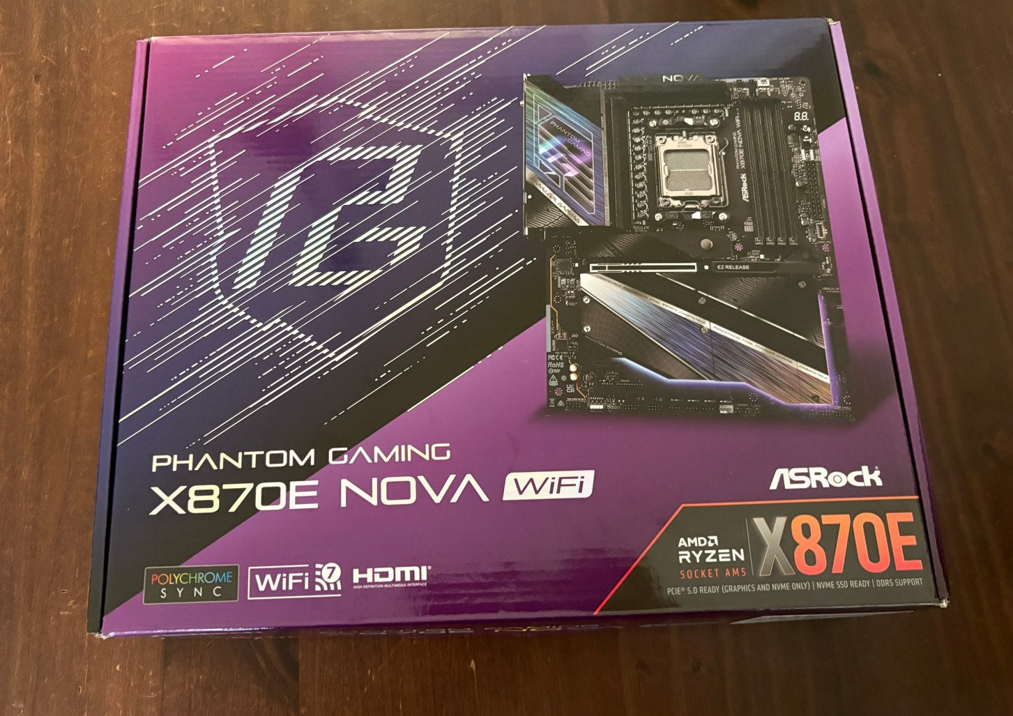 ASRock X870E Nova Moederbord - Nieuw in doos!, Computers en Software, Ophalen of Verzenden, Nieuw, AMD, DDR5