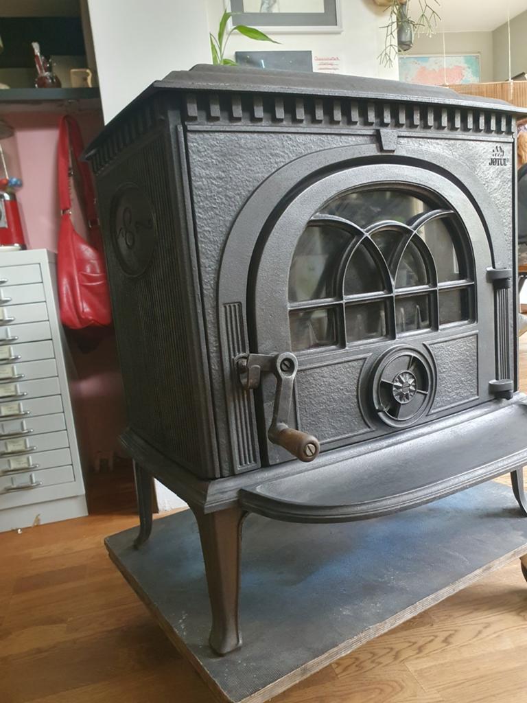 Jotul 8 houtkachel met Nachtststand (fam.dovre.), Huis en Inrichting, Kachels, Ophalen, Gebruikt, Houtkachel, Vrijstaand
